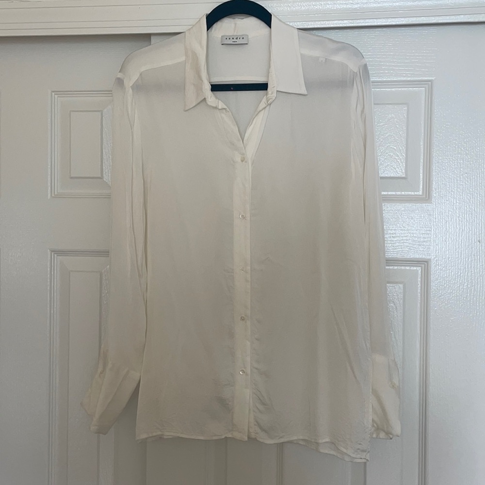 Sandro Button Up Blouse